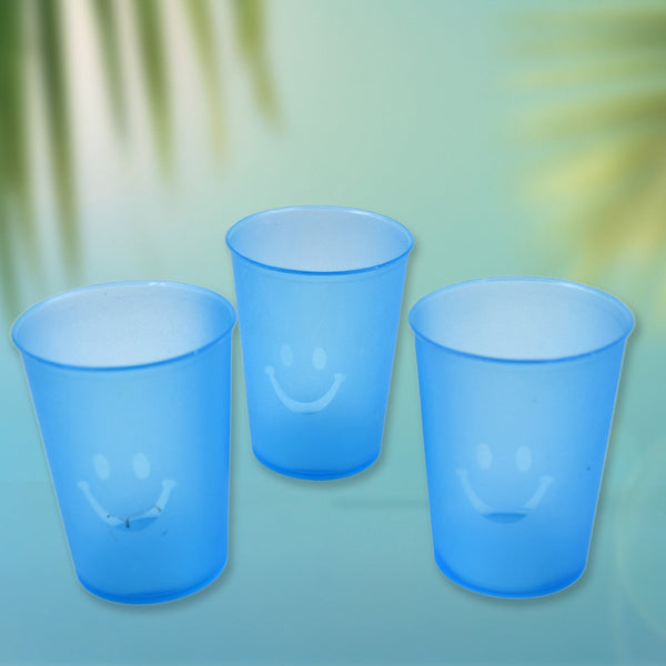 Plastic Tumblers Lightweight Cups / Glass Reusable Drinking Cups Restaurant Cups Dishwasher Safe Beverage Tumblers Glasses for Kitchen Water Transparent Glasses 3 pc Set