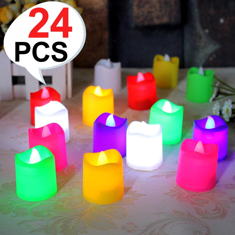 241 Festival Decorative - LED Tealight Candles (Multi, 1) 